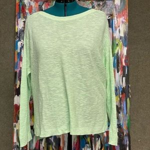 Eileen Fisher Woman, 3x, bright pistachio green sweater